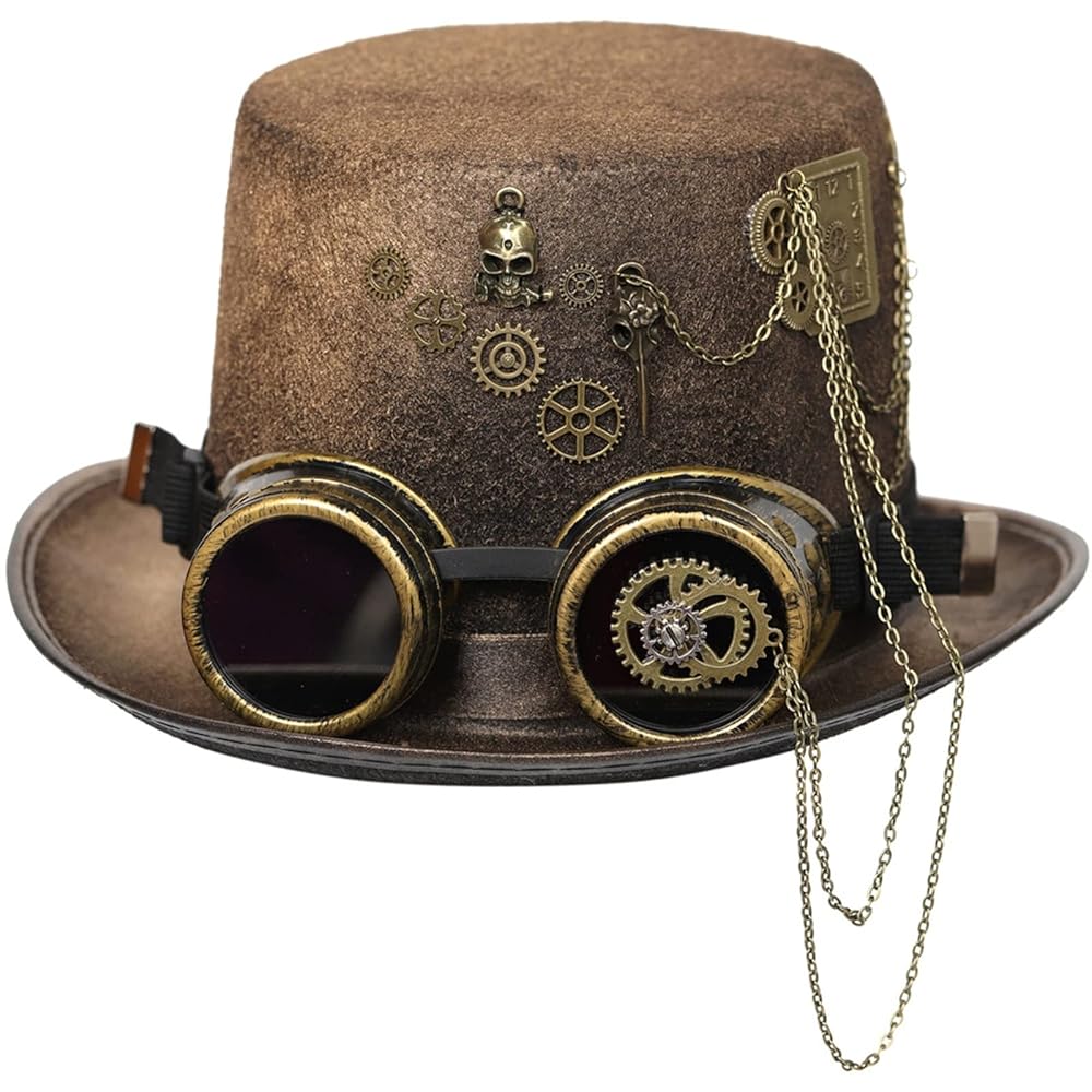 Amazon.co.jp: [売店] シルクハット Steampunk Gothic Hat